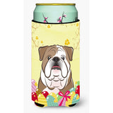 Caroline'S Treasures Bb1901Tbc English Bulldog Easter Egg Hunt Tall Boy Hugger Koozie, Multicolor