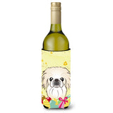 Caroline'S Treasures Bb1903Literk Pekingese Easter Egg Hunt Wine Bottle Hugger Koozie, 750Ml, Multicolor