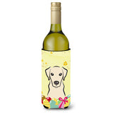 Caroline'S Treasures Bb1904Literk Yellow Labrador Easter Egg Hunt Wine Bottle Hugger Koozie, 750Ml, Multicolor