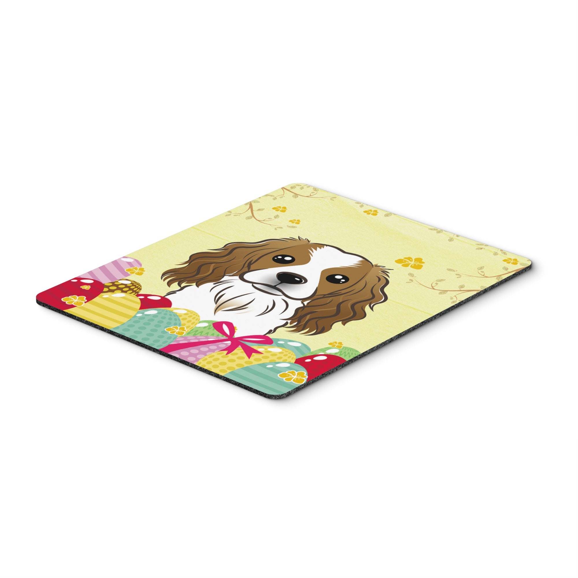 Caroline'S Treasures Cavalier Spaniel Easter Egg Hunt Mouse Pad, Hot Pad Or Trivet, Multicolor (Bb1906Mp)