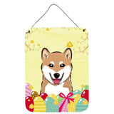 Caroline'S Treasures Shiba Inu Easter Egg Hunt Wall Or Door Hanging Prints Bb1907Ds1216, 16Hx12W, Multicolor