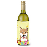 Caroline'S Treasures Bb1907Literk Shiba Inu Easter Egg Hunt Wine Bottle Hugger Koozie, 750Ml, Multicolor