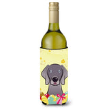 Caroline'S Treasures Bb1913Literk Weimaraner Easter Egg Hunt Wine Bottle Hugger Koozie, 750Ml, Multicolor