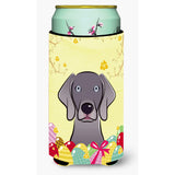 Caroline'S Treasures Bb1913Tbc Weimaraner Easter Egg Hunt Tall Boy Hugger Koozie, Multicolor