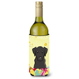 Caroline'S Treasures Bb1917Literk Black Labrador Easter Egg Hunt Wine Bottle Hugger Koozie, 750Ml, Multicolor