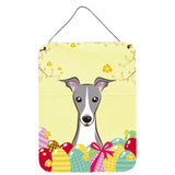 Caroline'S Treasures Italian Greyhound Easter Egg Hunt Wall Or Door Hanging Prints Bb1918Ds1216, 16Hx12W, Multicolor