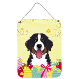 Caroline'S Treasures Bernese Mountain Dog Easter Egg Hunt Wall Or Door Hanging Prints Bb1919Ds1216, 16Hx12W, Multicolor