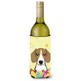 Caroline'S Treasures Bb1921Literk Beagle Easter Egg Hunt Wine Bottle Hugger Koozie, 750Ml, Multicolor