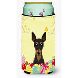 Caroline'S Treasures Bb1922Tbc Min Pin Easter Egg Hunt Tall Boy Hugger Koozie, Multicolor