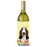 Caroline'S Treasures Bb1925Literk Basset Hound Easter Egg Hunt Wine Bottle Hugger Koozie, 750Ml, Multicolor