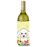 Caroline'S Treasures Bb1939Literk White Poodle Easter Egg Hunt Wine Bottle Hugger Koozie, 750Ml, Multicolor