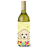 Caroline'S Treasures Bb1940Literk Buff Poodle Easter Egg Hunt Wine Bottle Hugger Koozie, 750Ml, Multicolor