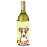 Caroline'S Treasures Bb1942Literk Jack Russell Terrier Easter Egg Hunt Wine Bottle Hugger Koozie, 750Ml, Multicolor