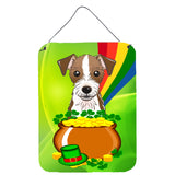Caroline'S Treasures Jack Russell Terrier St. Patrick'S Day Wall Or Door Hanging Prints Bb1946Ds1216, 16Hx12W, Multicolor