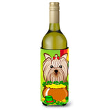 Caroline'S Treasures Bb1948Literk Yorkie Yorkshire Terrier St. Patrick'S Day Wine Bottle Hugger Koozie, 750Ml, Multico