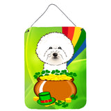 Caroline'S Treasures Bichon Frise St. Patrick'S Day Wall Or Door Hanging Prints Bb1961Ds1216, 16Hx12W, Multicolor