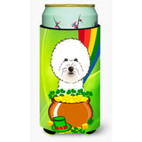 Caroline'S Treasures Bb1961Tbc Bichon Frise St. Patrick'S Day Tall Boy Hugger Koozie, Multicolor