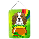 Caroline'S Treasures Cavalier Spaniel St. Patrick'S Day Wall Or Door Hanging Prints Bb1968Ds1216, 16Hx12W, Multicolor