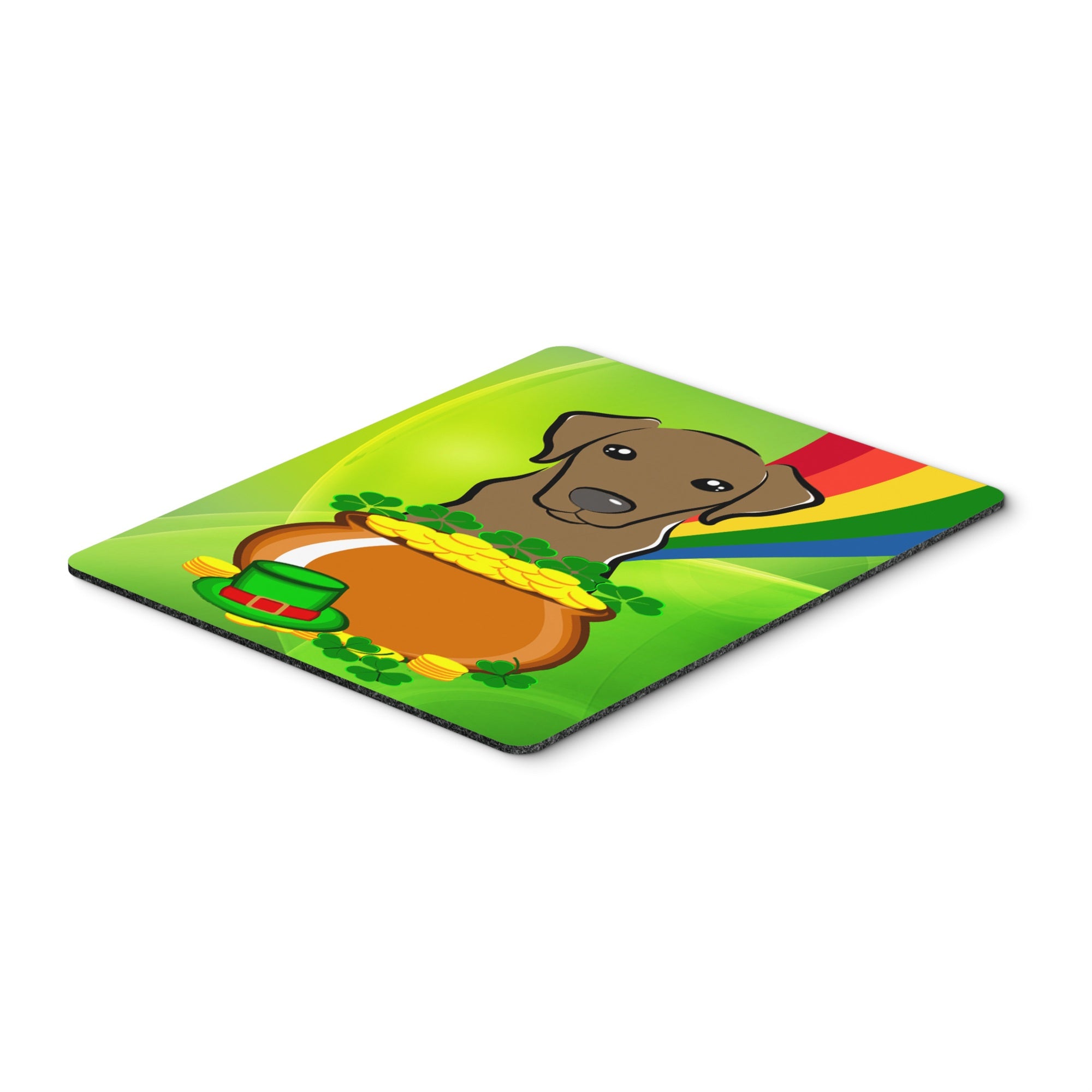Caroline'S Treasures Chocolate Labrador St. Patrick'S Day Mouse Pad, Hot Pad Or Trivet, Multicolor (Bb1978Mp)