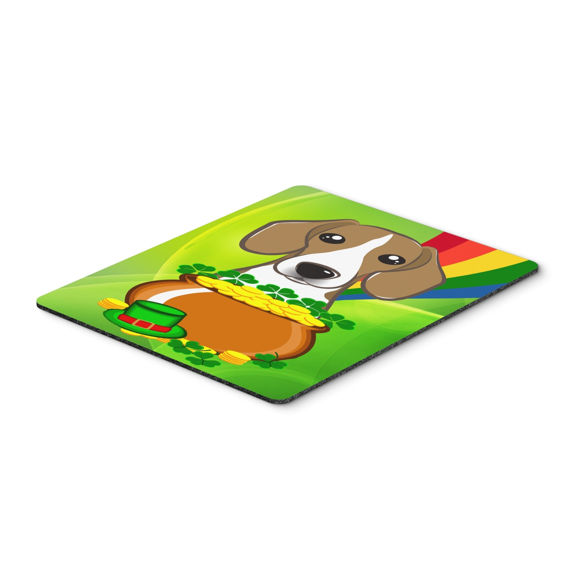 Caroline'S Treasures Beagle St. Patrick'S Day Mouse Pad, Hot Pad Or Trivet, Multicolor (Bb1983Mp)