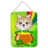 Caroline'S Treasures Chihuahua St. Patrick'S Day Wall Or Door Hanging Prints Bb1995Ds1216, 16Hx12W, Multicolor