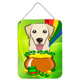 Caroline'S Treasures Golden Retriever St. Patrick'S Day Wall Or Door Hanging Prints Bb1996Ds1216, 16Hx12W, Multicolor
