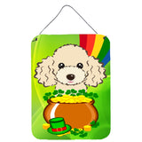 Caroline'S Treasures Buff Poodle St. Patrick'S Day Wall Or Door Hanging Prints Bb2002Ds1216, 16Hx12W, Multicolor