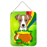 Caroline'S Treasures Jack Russell Terrier St. Patrick'S Day Wall Or Door Hanging Prints Bb2004Ds1216, 16Hx12W, Multicolor