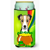 Caroline'S Treasures Bb2005Tbc Jack Russell Terrier St. Patrick'S Day Tall Boy Hugger Koozie, Multicolor