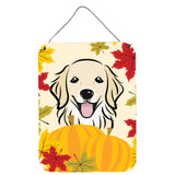 Caroline'S Treasures Golden Retriever Thanksgiving Wall Or Door Hanging Prints Bb2011Ds1216, 16Hx12W, Multicolor
