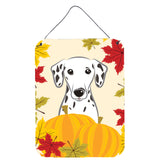 Caroline'S Treasures Dalmatian Thanksgiving Wall Or Door Hanging Prints Bb2016Ds1216, 16Hx12W, Multicolor