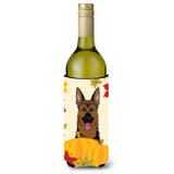 Caroline'S Treasures Bb2017Literk German Shepherd Thanksgiving Wine Bottle Hugger Koozie, 750Ml, Multicolor