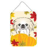 Caroline'S Treasures Pekingese Thanksgiving Wall Or Door Hanging Prints Bb2027Ds1216, 16Hx12W, Multicolor