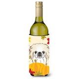 Caroline'S Treasures Bb2027Literk Pekingese Thanksgiving Wine Bottle Hugger Koozie, 750Ml, Multicolor