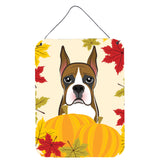 Caroline'S Treasures Boxer Thanksgiving Wall Or Door Hanging Prints Bb2029Ds1216, 16Hx12W, Multicolor