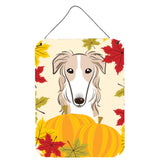 Caroline'S Treasures Borzoi Thanksgiving Wall Or Door Hanging Prints Bb2034Ds1216, 16Hx12W, Multicolor