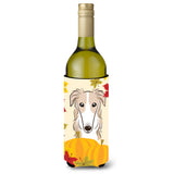 Caroline'S Treasures Bb2034Literk Borzoi Thanksgiving Wine Bottle Hugger Koozie, 750Ml, Multicolor