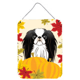 Caroline'S Treasures Japanese Chin Thanksgiving Wall Or Door Hanging Prints Bb2036Ds1216, 16Hx12W, Multicolor