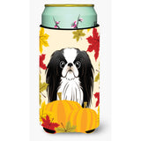 Caroline'S Treasures Bb2036Tbc Japanese Chin Thanksgiving Tall Boy Hugger Koozie, Multicolor