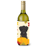 Caroline'S Treasures Bb2041Literk Black Labrador Thanksgiving Wine Bottle Hugger Koozie, 750Ml, Multicolor