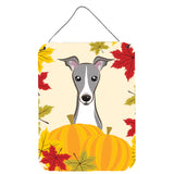 Caroline'S Treasures Italian Greyhound Thanksgiving Wall Or Door Hanging Prints Bb2042Ds1216, 16Hx12W, Multicolor