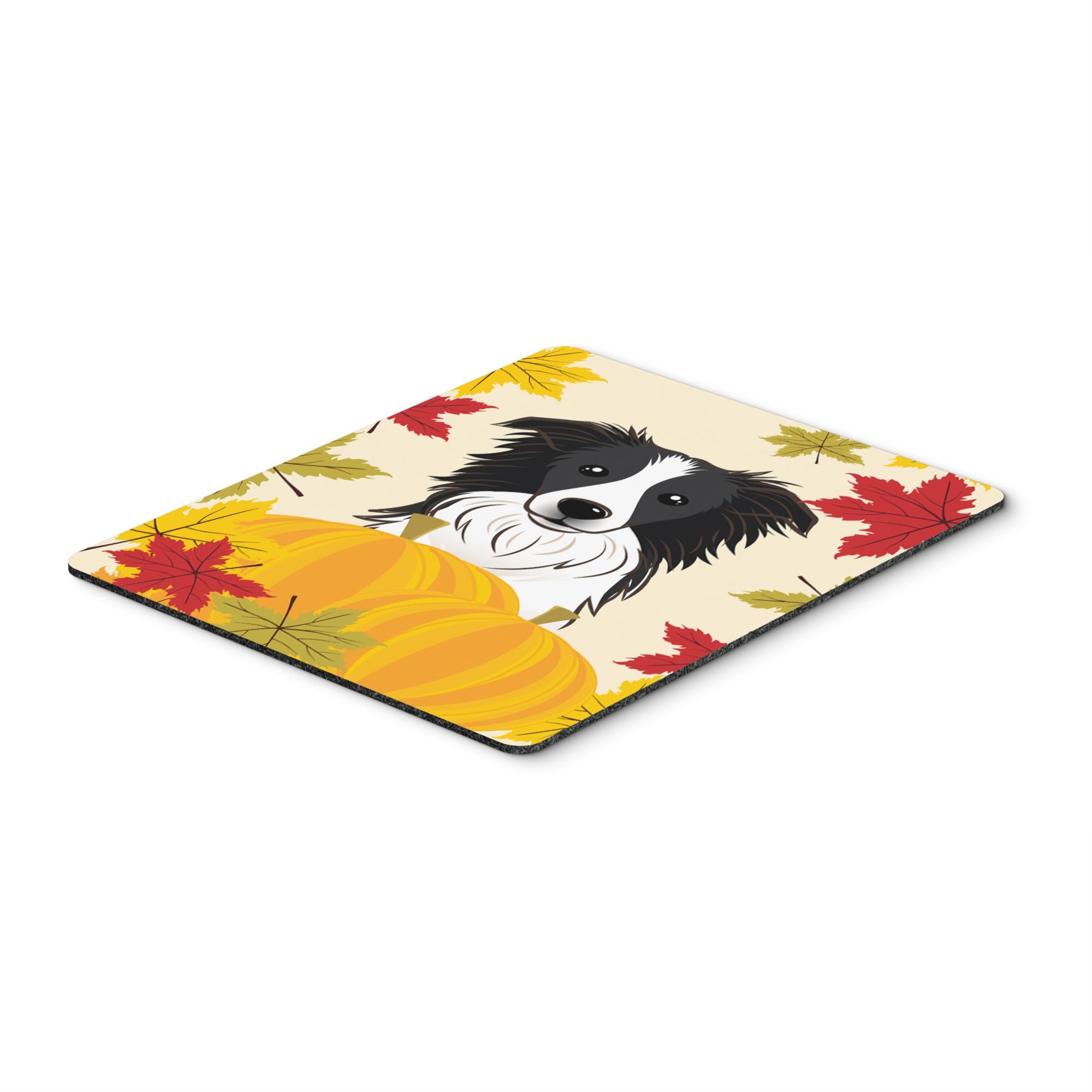 Caroline'S Treasures Border Collie Thanksgiving Mouse Pad, Hot Pad Or Trivet, Multicolor (Bb2047Mp)