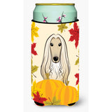 Caroline'S Treasures Bb2050Tbc Afghan Hound Thanksgiving Tall Boy Hugger Koozie, Multicolor