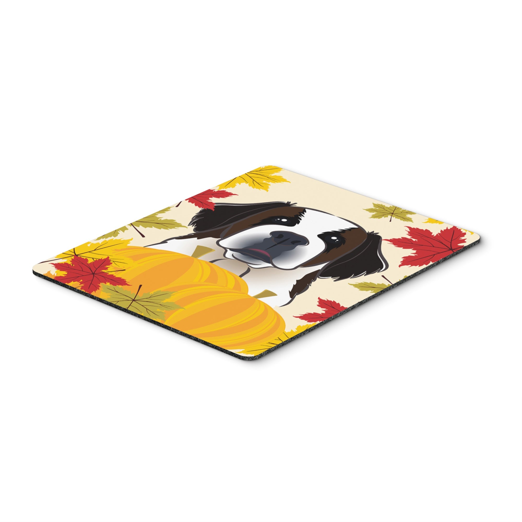 Caroline'S Treasures Saint Bernard Thanksgiving Mouse Pad, Hot Pad Or Trivet, Multicolor (Bb2052Mp)