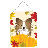 Caroline'S Treasures Papillon Thanksgiving Wall Or Door Hanging Prints Bb2054Ds1216, 16Hx12W, Multicolor