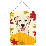 Caroline'S Treasures Golden Retriever Thanksgiving Wall Or Door Hanging Prints Bb2058Ds1216, 16Hx12W, Multicolor