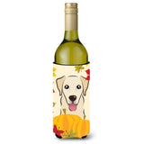 Caroline'S Treasures Bb2058Literk Golden Retriever Thanksgiving Wine Bottle Hugger Koozie, 750Ml, Multicolor