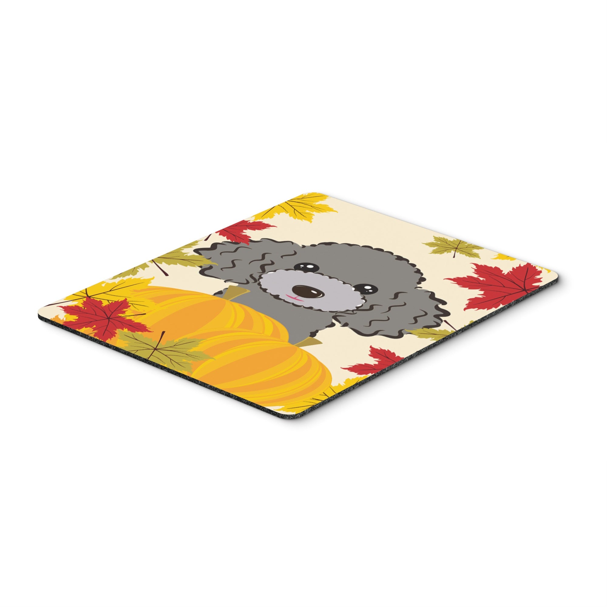 Caroline'S Treasures Silver Gray Poodle Thanksgiving Mouse Pad, Hot Pad Or Trivet, Multicolor (Bb2065Mp)