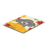 Caroline'S Treasures Silver Gray Poodle Thanksgiving Mouse Pad, Hot Pad Or Trivet, Multicolor (Bb2065Mp)