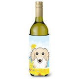 Caroline'S Treasures Bb2080Literk Longhair Crme Dachshund Summer Beach Wine Bottle Hugger Koozie, 750Ml, Multicolor
